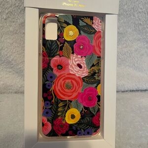 Rifle Paper Co. Floral iPhone XS Max Case - Pink and Black